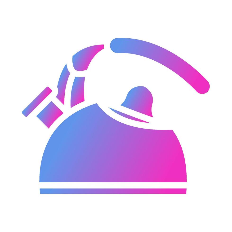 icône de la bouilloire, adaptée à un large éventail de projets créatifs numériques. heureux de créer. vecteur