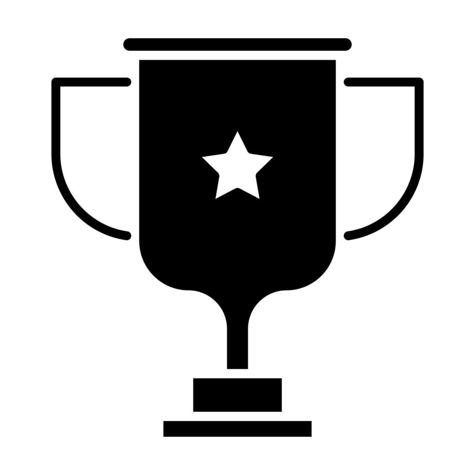icône de trophée, adaptée à un large éventail de projets créatifs numériques. heureux de créer. vecteur