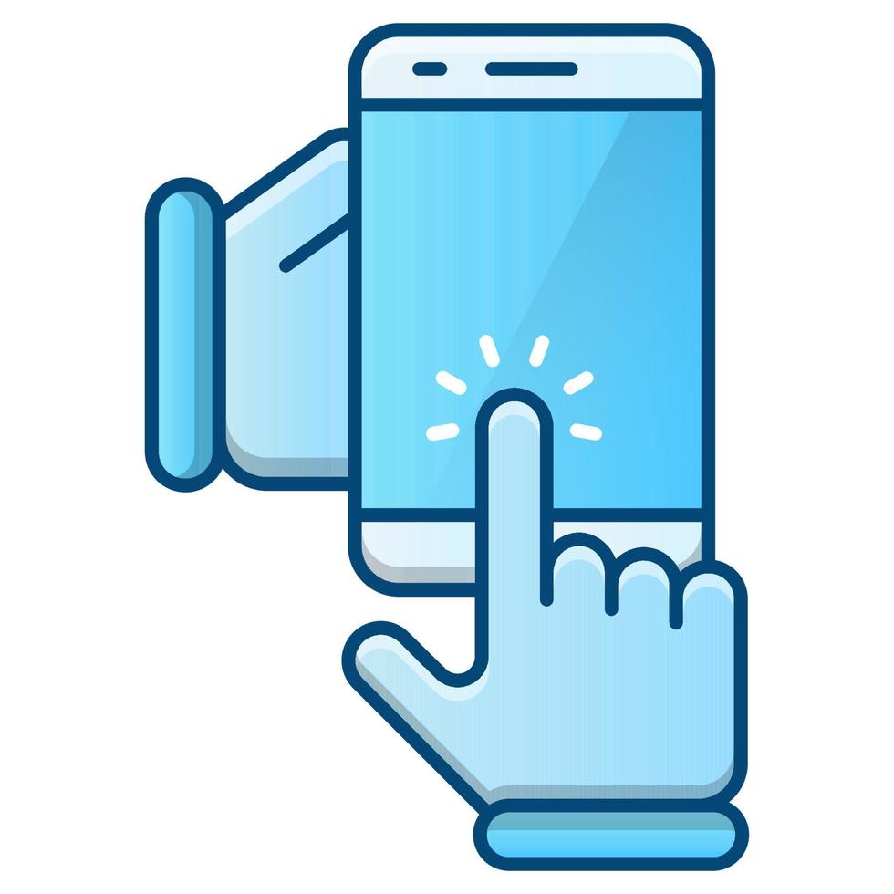 icône connectée au téléphone, adaptée à un large éventail de projets créatifs numériques. heureux de créer. vecteur