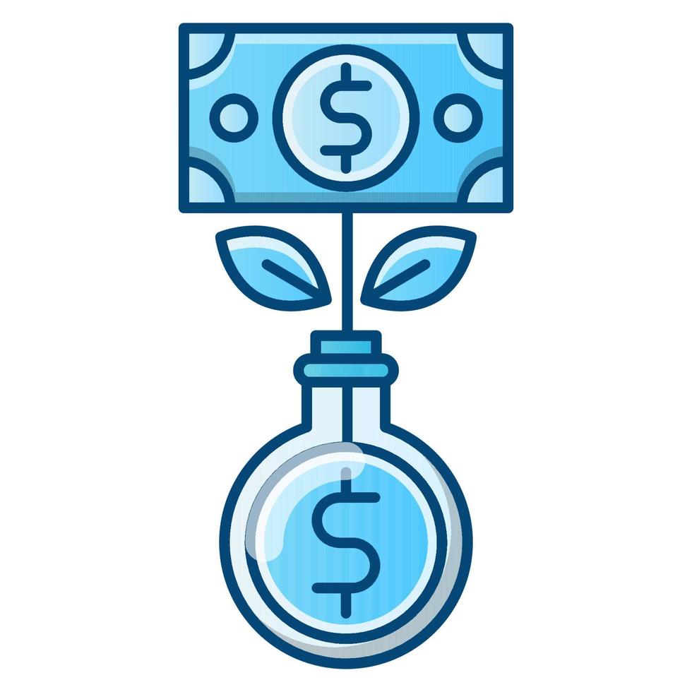 icône de fabrication d'argent, adaptée à un large éventail de projets créatifs numériques. heureux de créer. vecteur