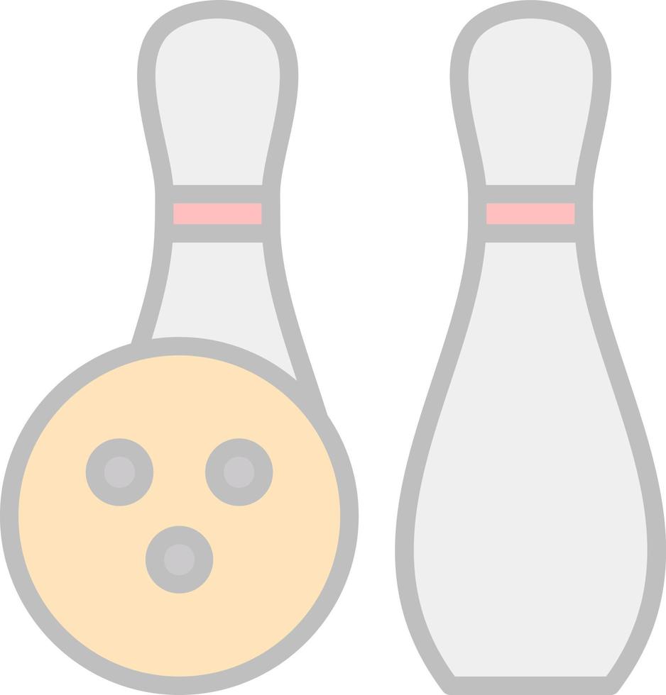 conception d'icône de vecteur de bowling