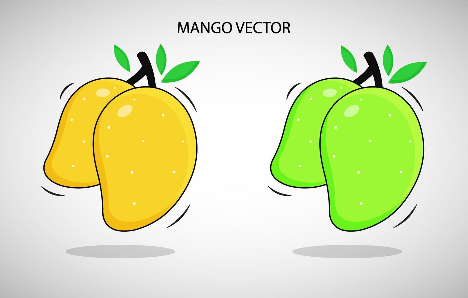 illustration vectorielle de mangue gratuite, vecteur de mangue rouge et verte, vecteur de mangue plat, dessin de mangue coloré, icône de fruit de mangue