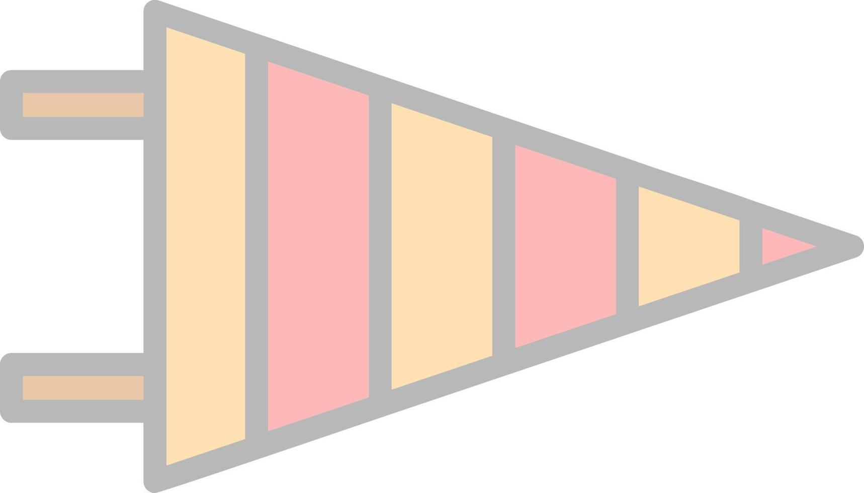 conception d'icône de vecteur de fanion