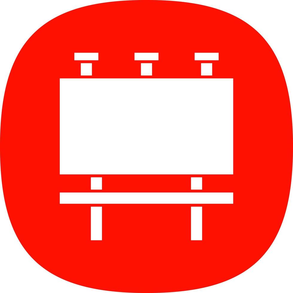 conception d'icône de vecteur de panneau d'affichage