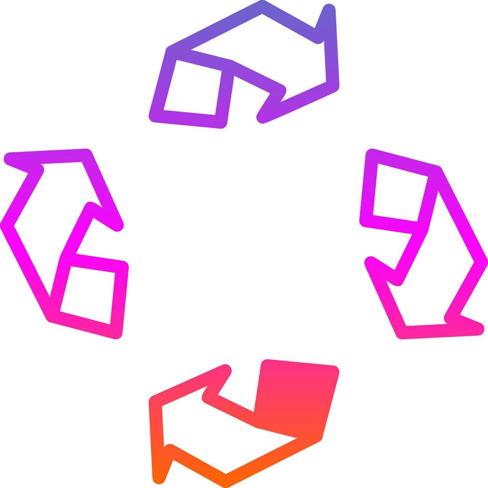 conception d'icône de vecteur de recyclage
