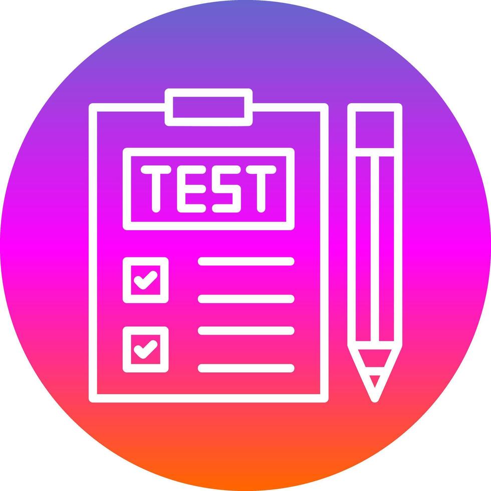 conception d'icône de vecteur de test