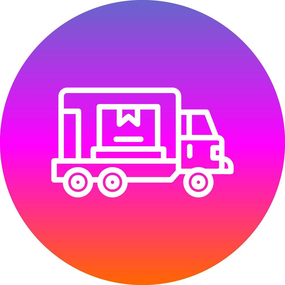 conception d'icône de vecteur de camion de fret