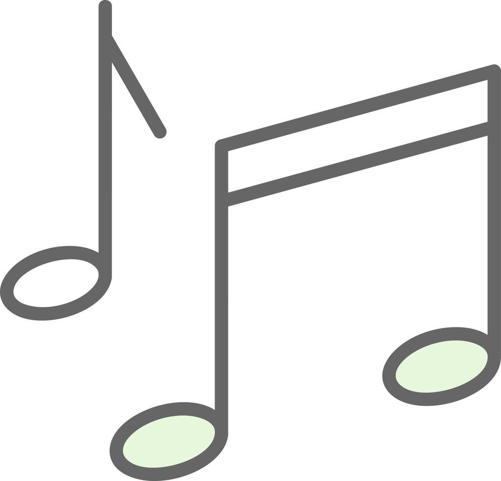 conception d'icône de vecteur de note de musique