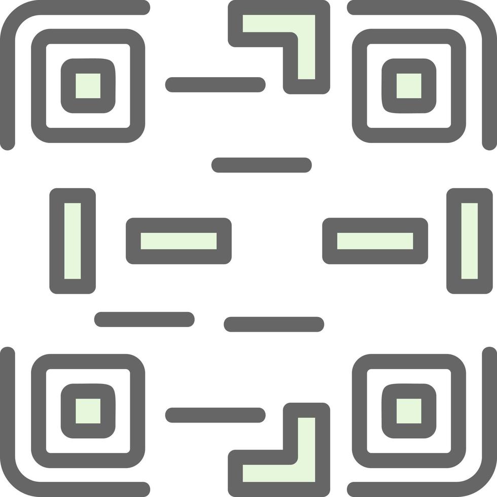 conception d'icône de vecteur de code qr