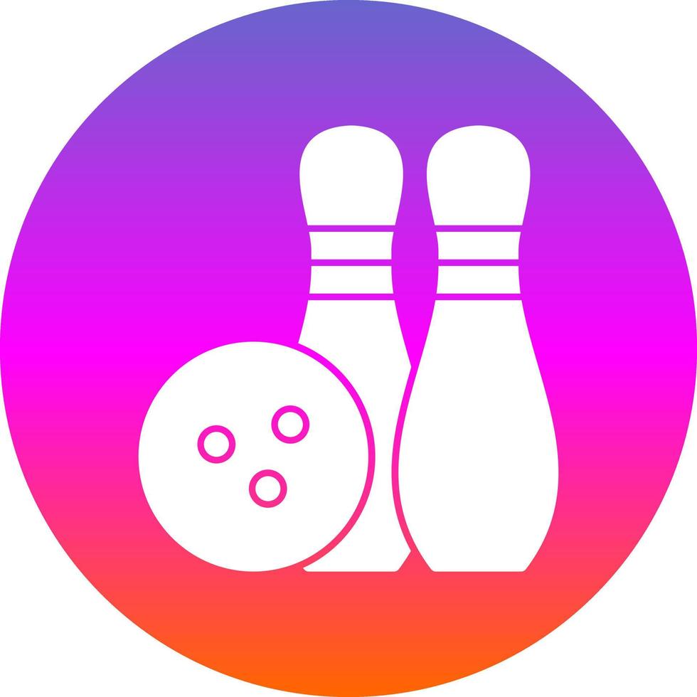 conception d'icône de vecteur de bowling