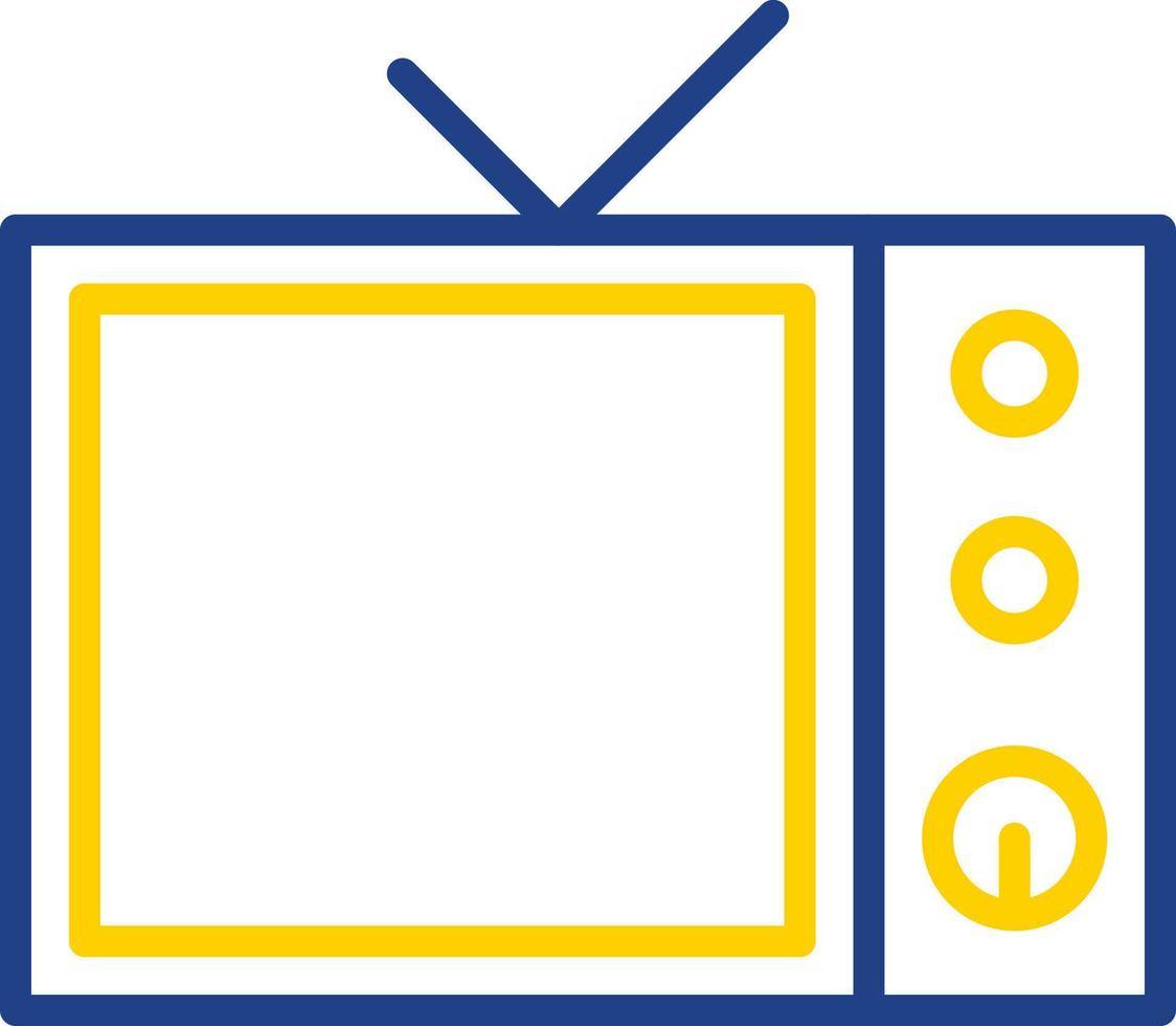 conception d'icône de vecteur de télévision