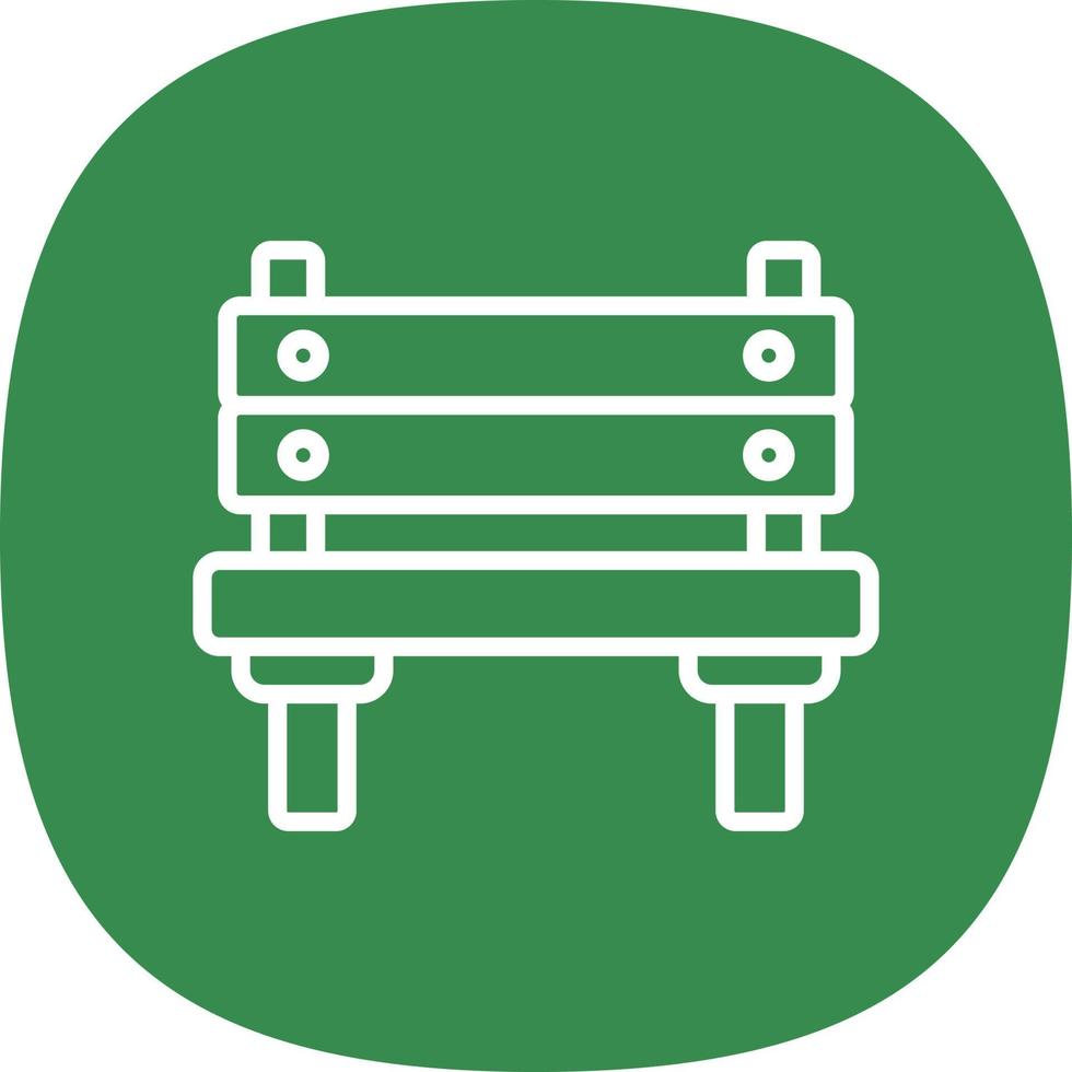 conception d'icône de vecteur de banc