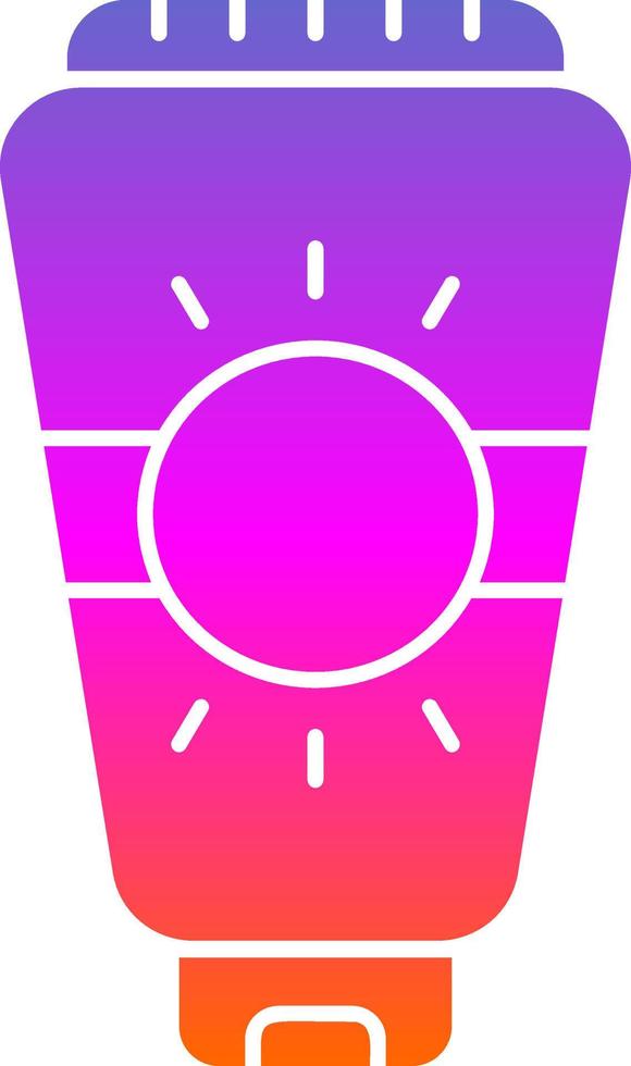 conception d'icône de vecteur de crème solaire