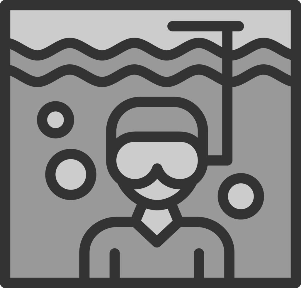 conception d'icône de vecteur de plongée