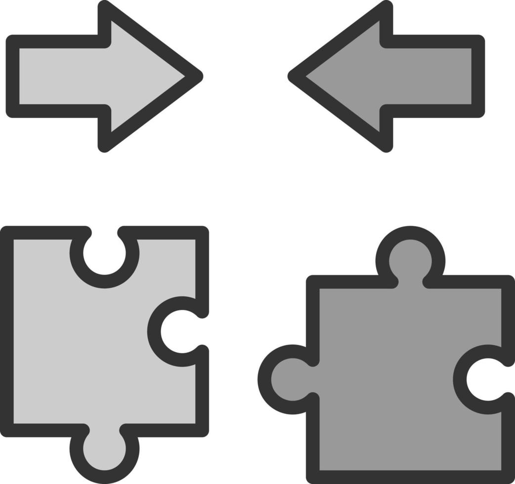 conception d'icône vectorielle bipartite vecteur