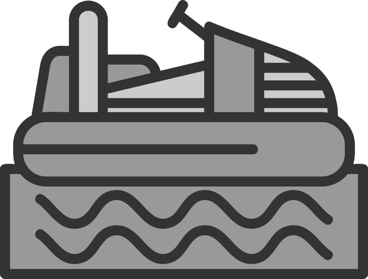 conception d'icône de vecteur de bateau tamponneur