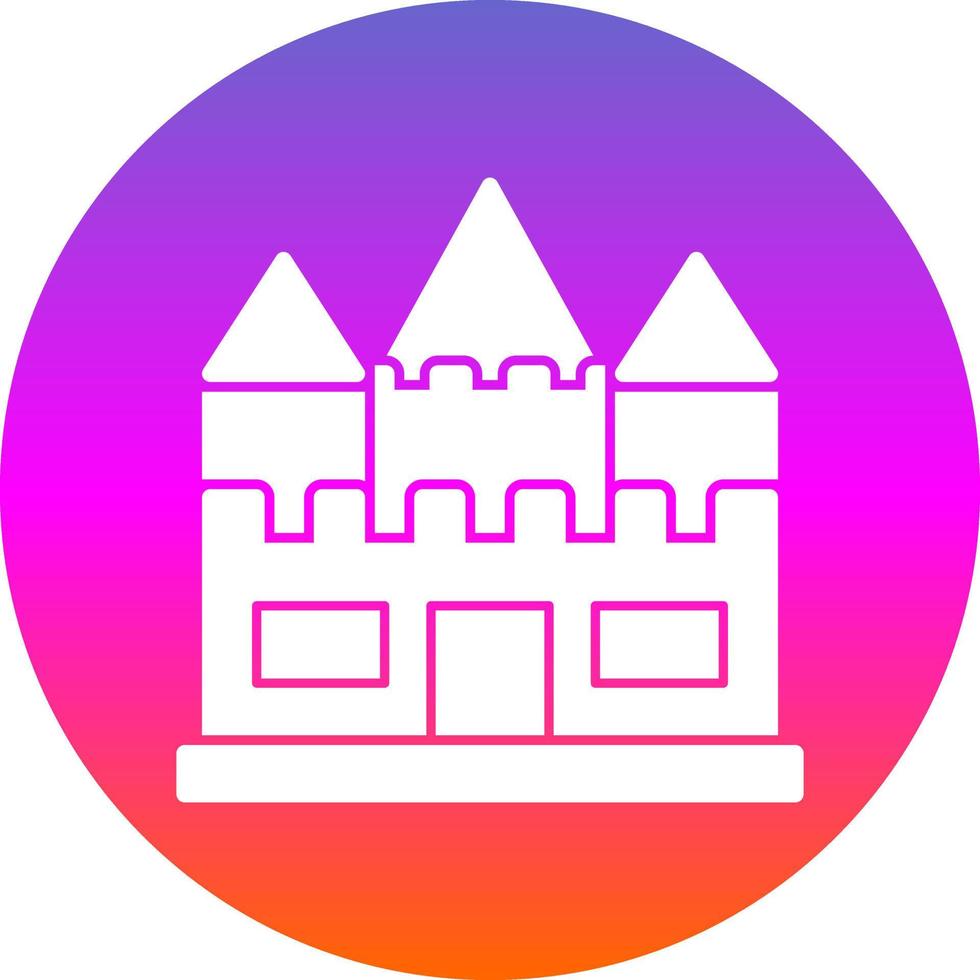 conception d'icône de vecteur de château