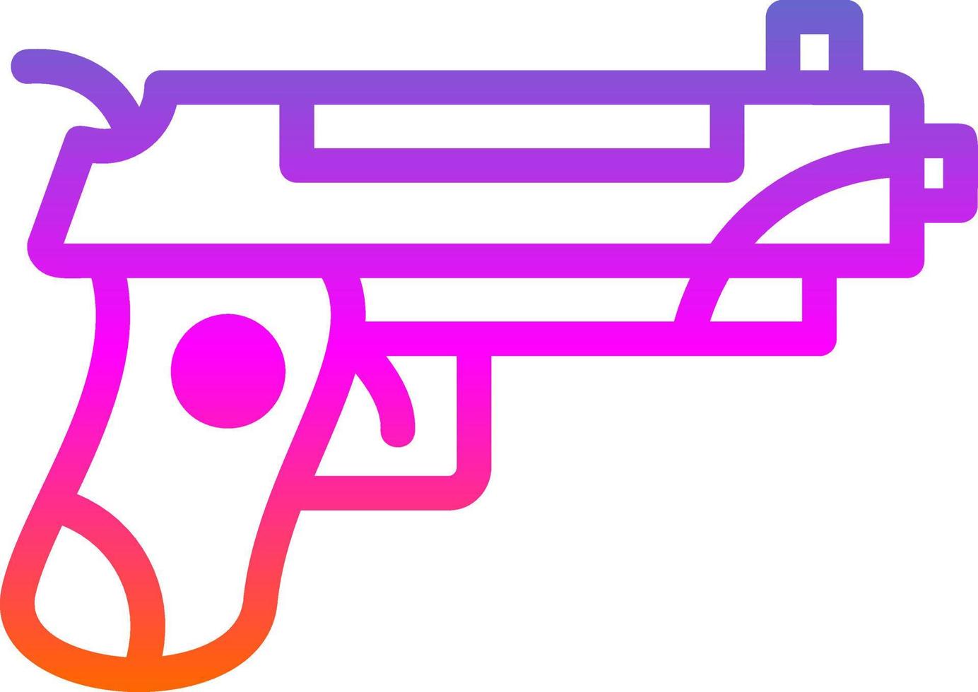 conception d'icônes vectorielles d'armes à feu vecteur