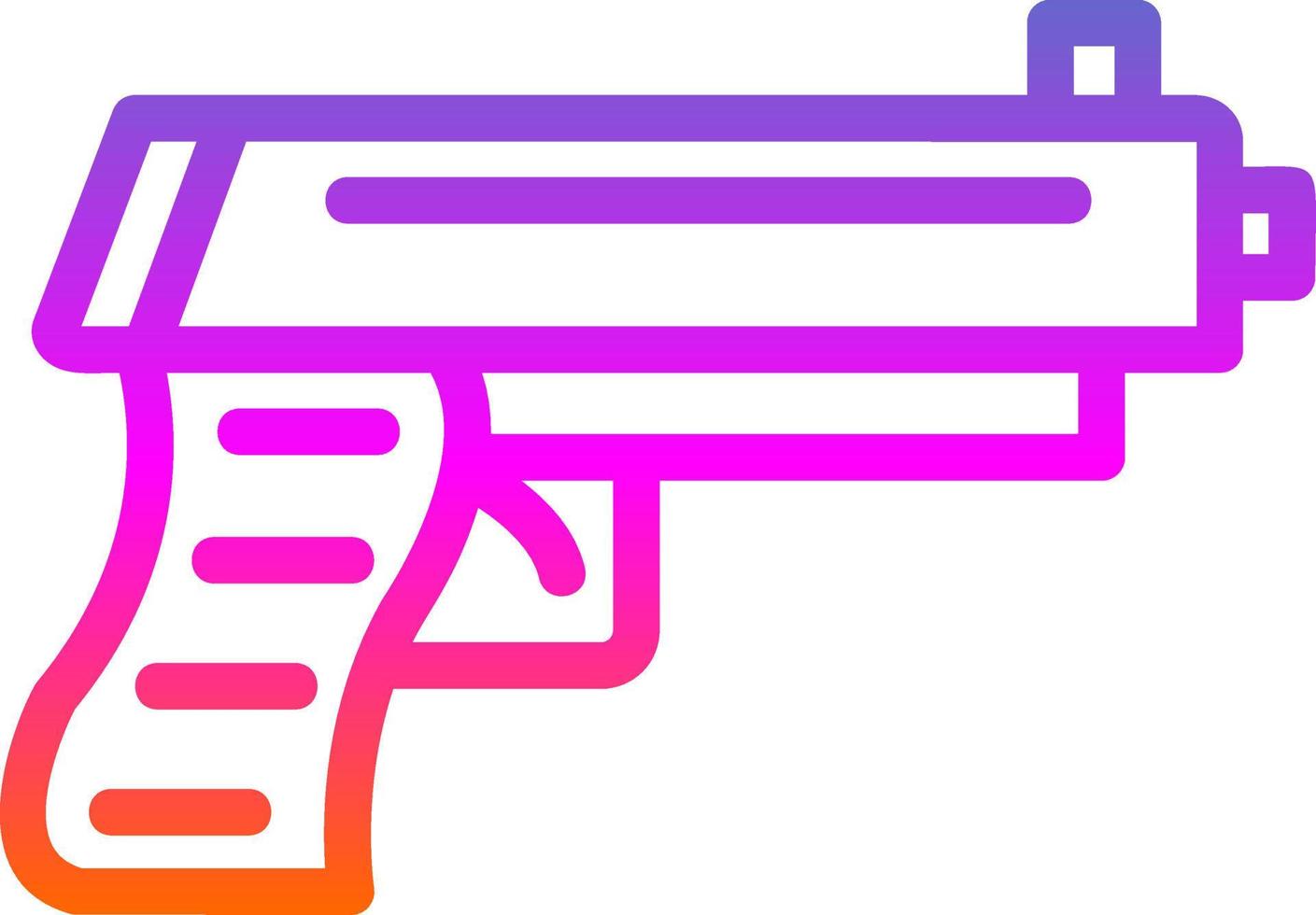 conception d'icône de vecteur d'arme