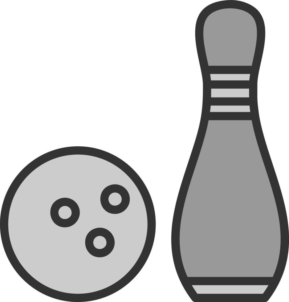 conception d'icône de vecteur de bowling