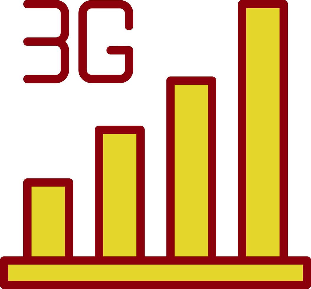 conception d'icône vectorielle 3g vecteur