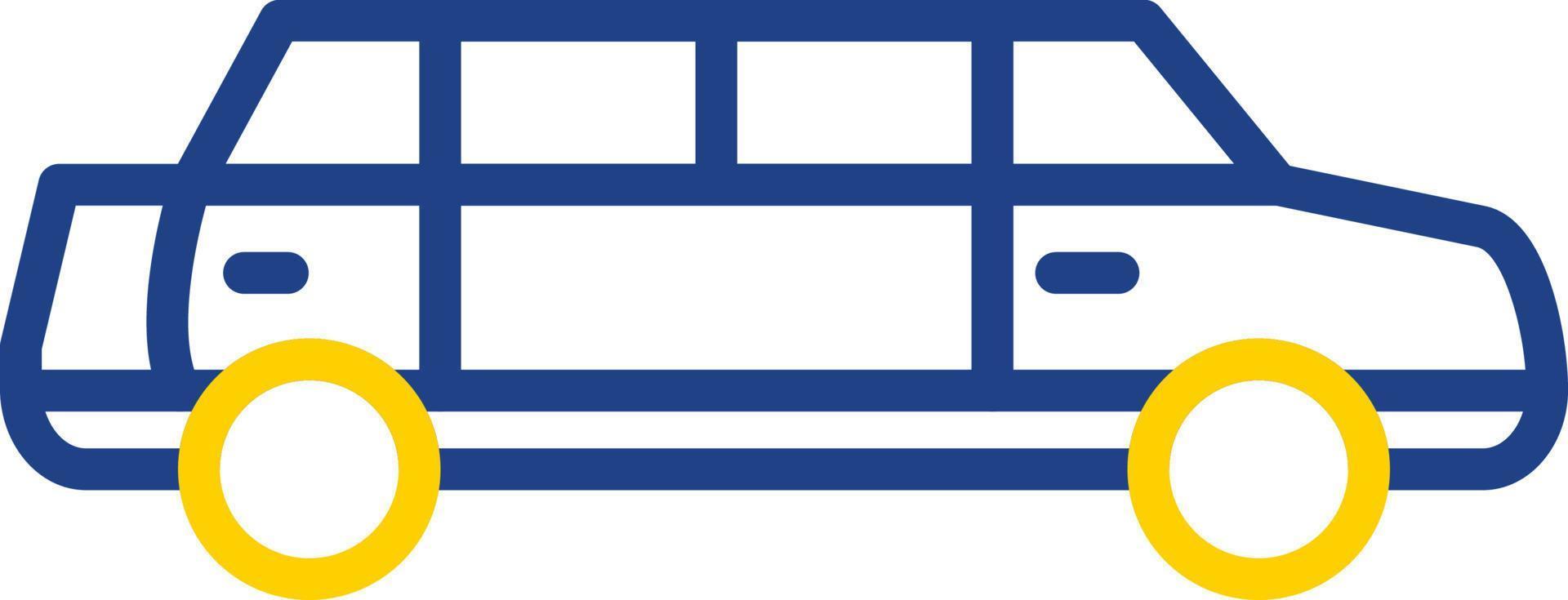 conception d'icône de vecteur de limousine