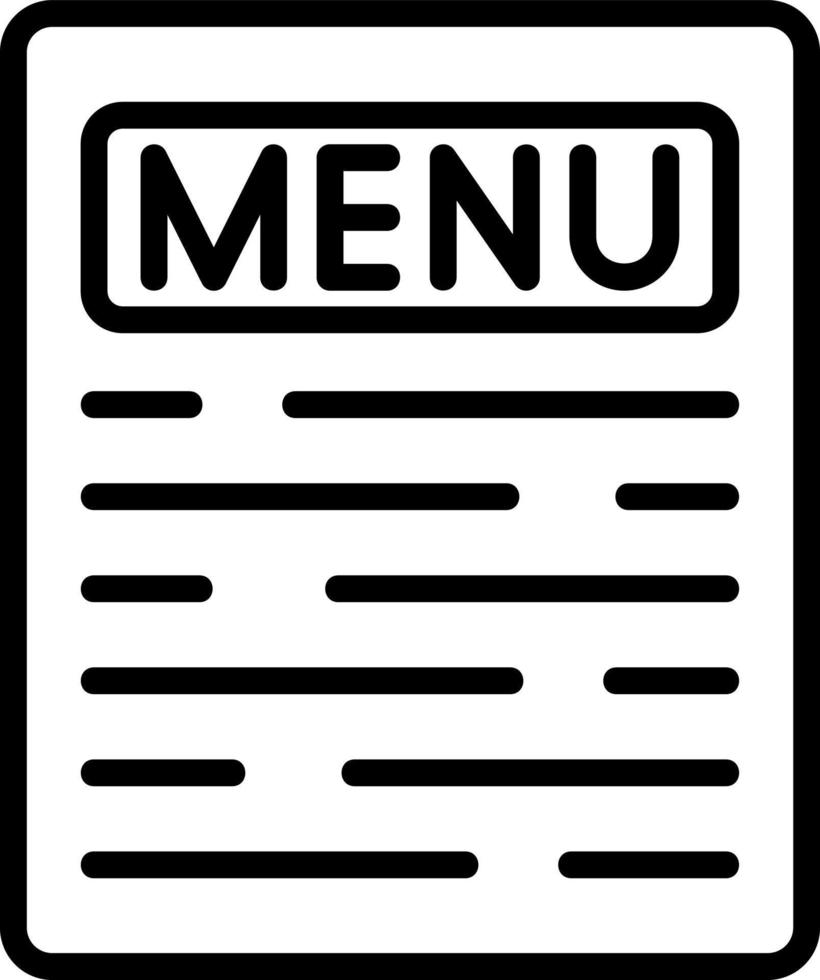 conception d'icône de vecteur de menu