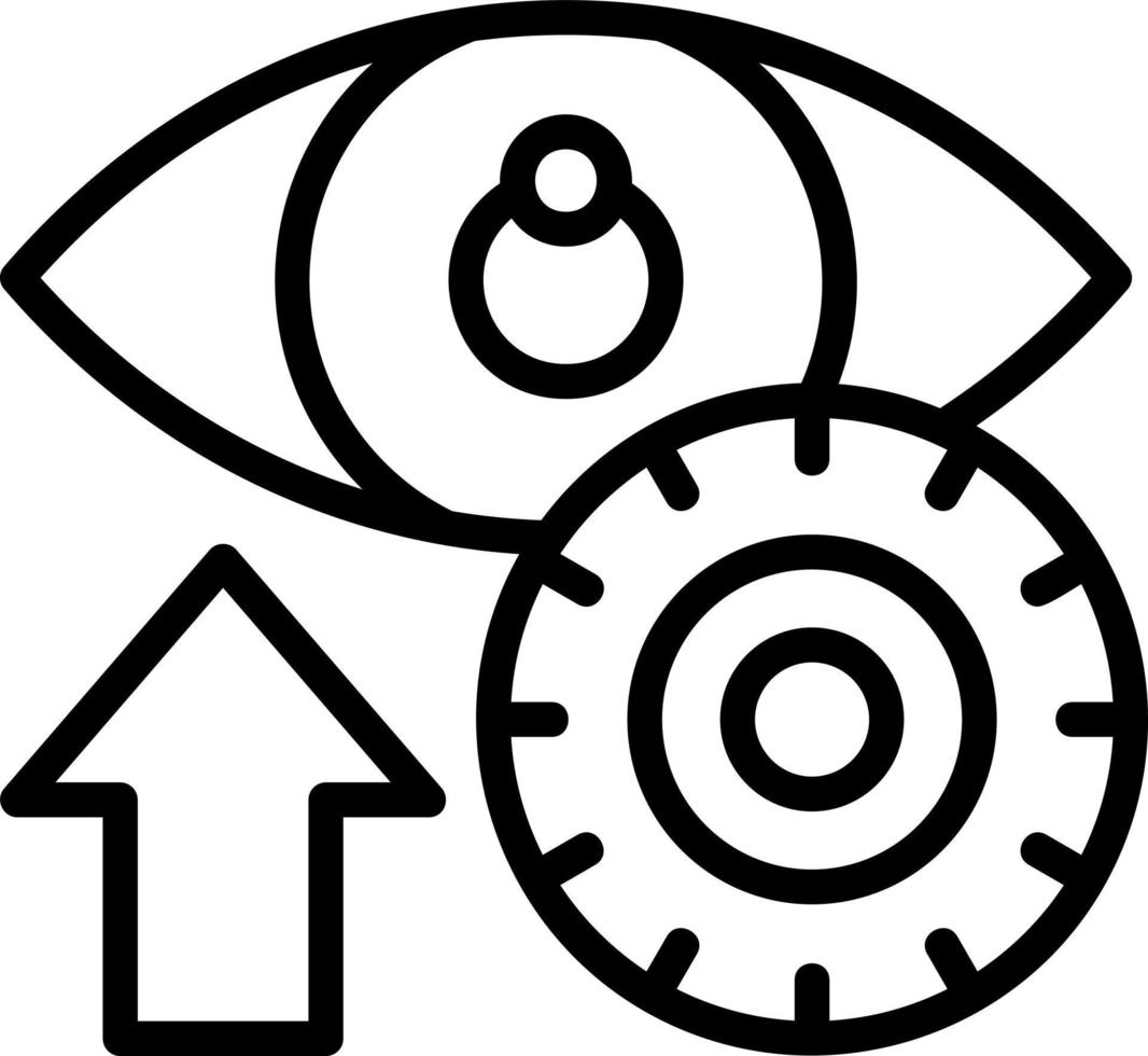 conception d'icônes vectorielles de lentilles de contact vecteur