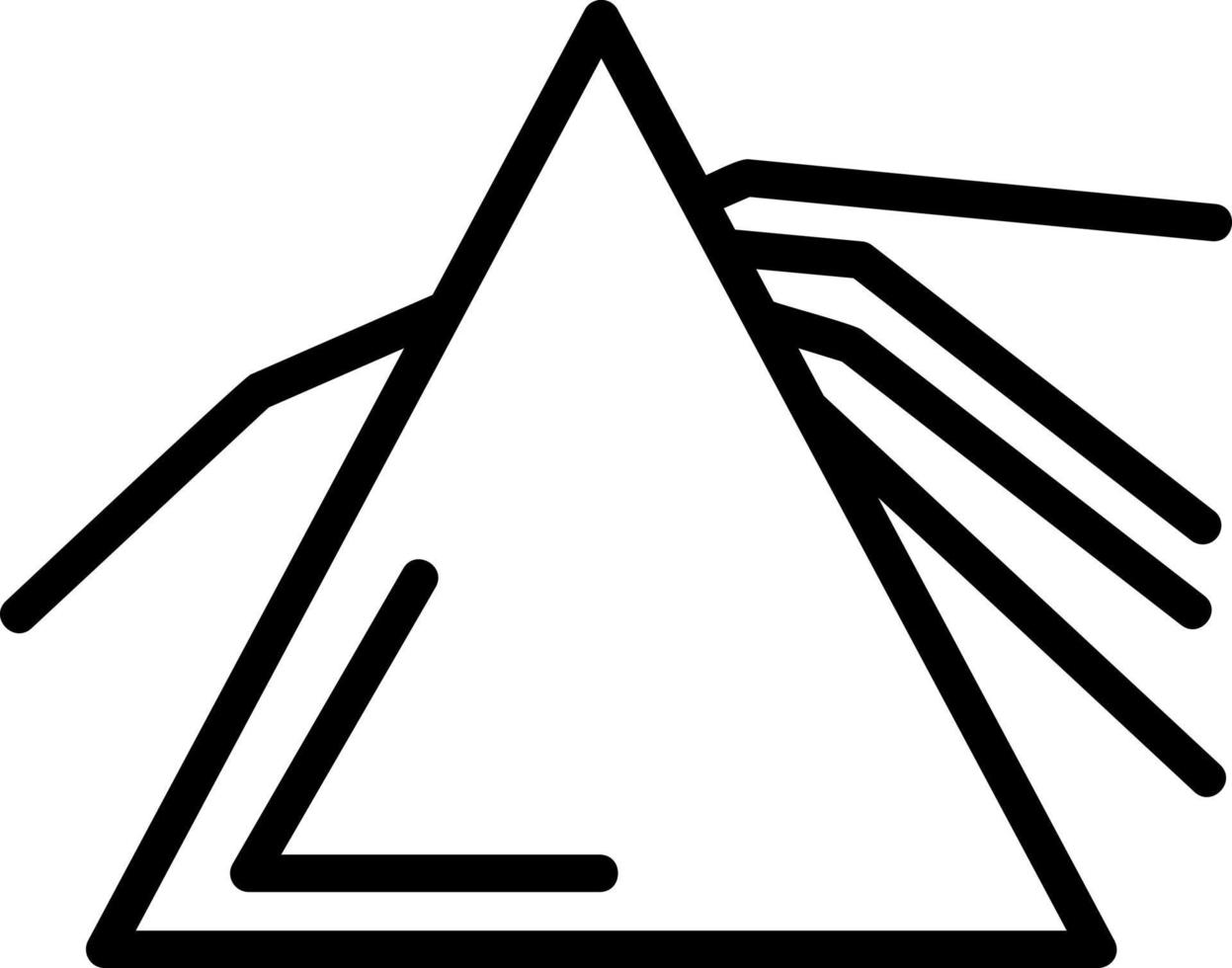 conception d'icône de vecteur de prisme