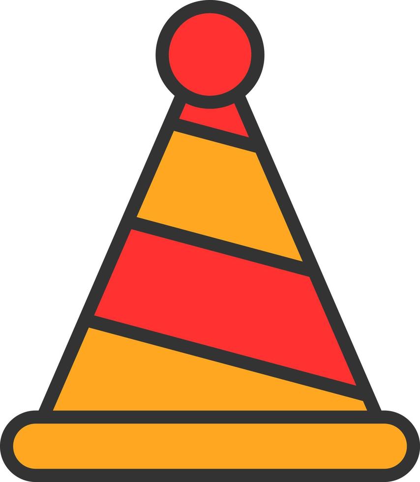 conception d'icône de vecteur de chapeau de fête