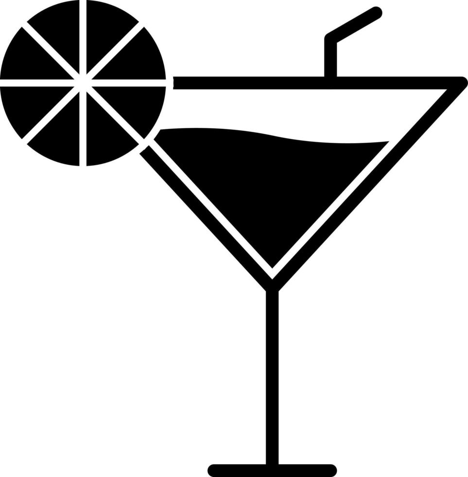 conception d'icône de vecteur de cocktail