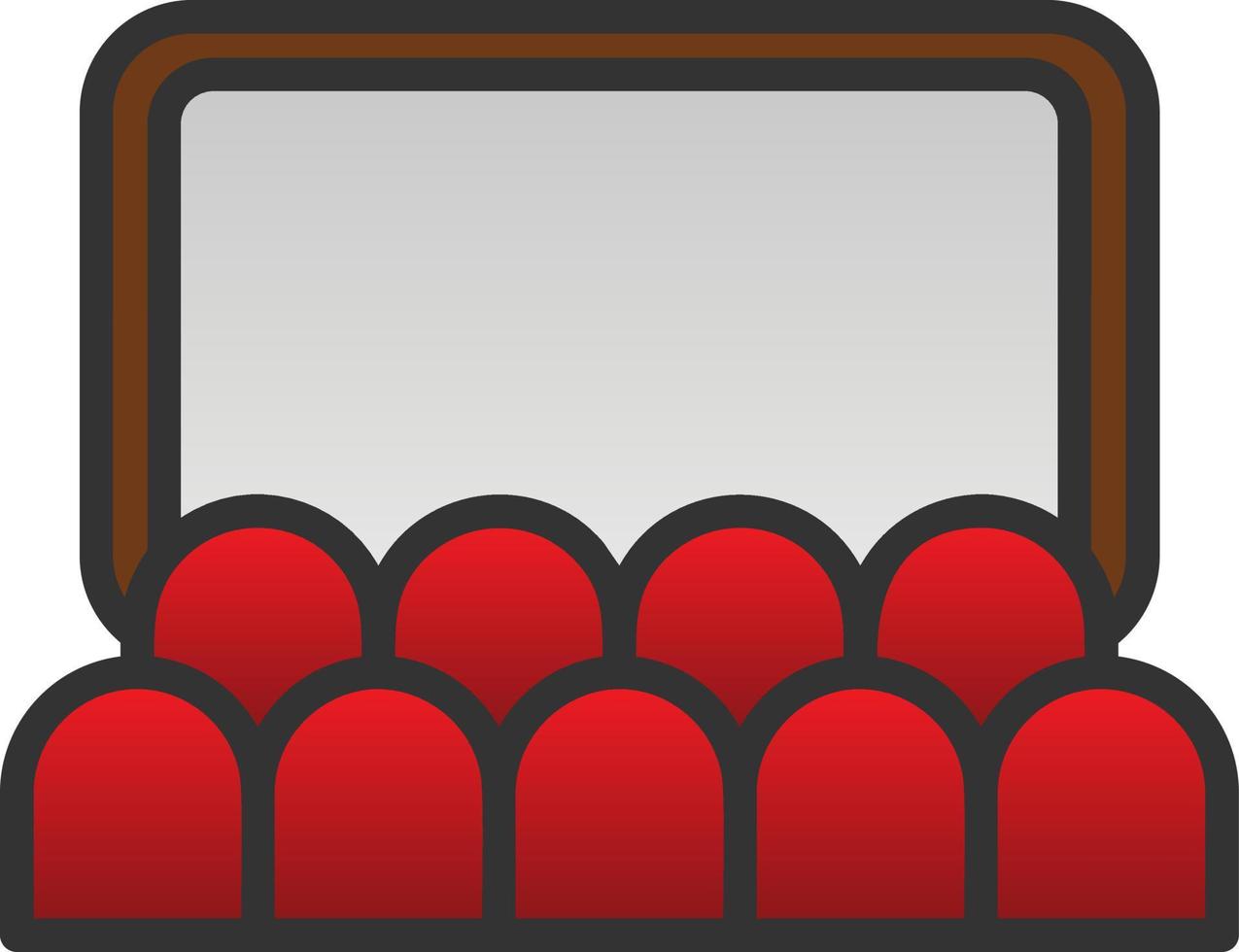 conception d'icône de vecteur d'auditorium