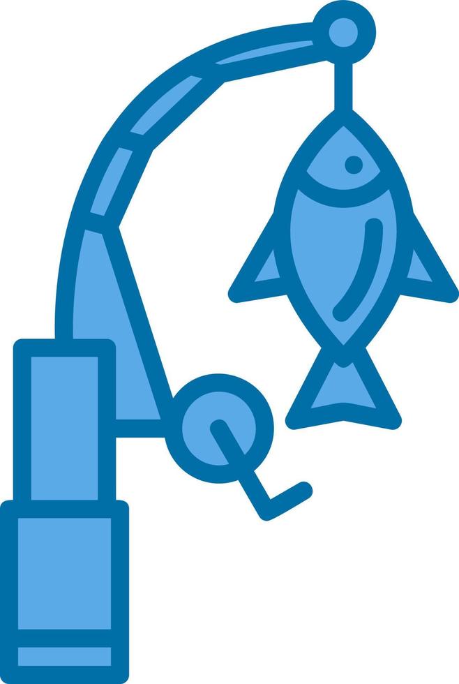 conception d'icône de vecteur de canne à pêche