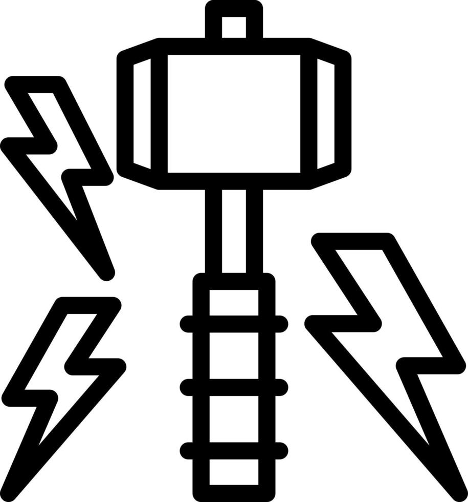 conception d'icône de vecteur de tonnerre