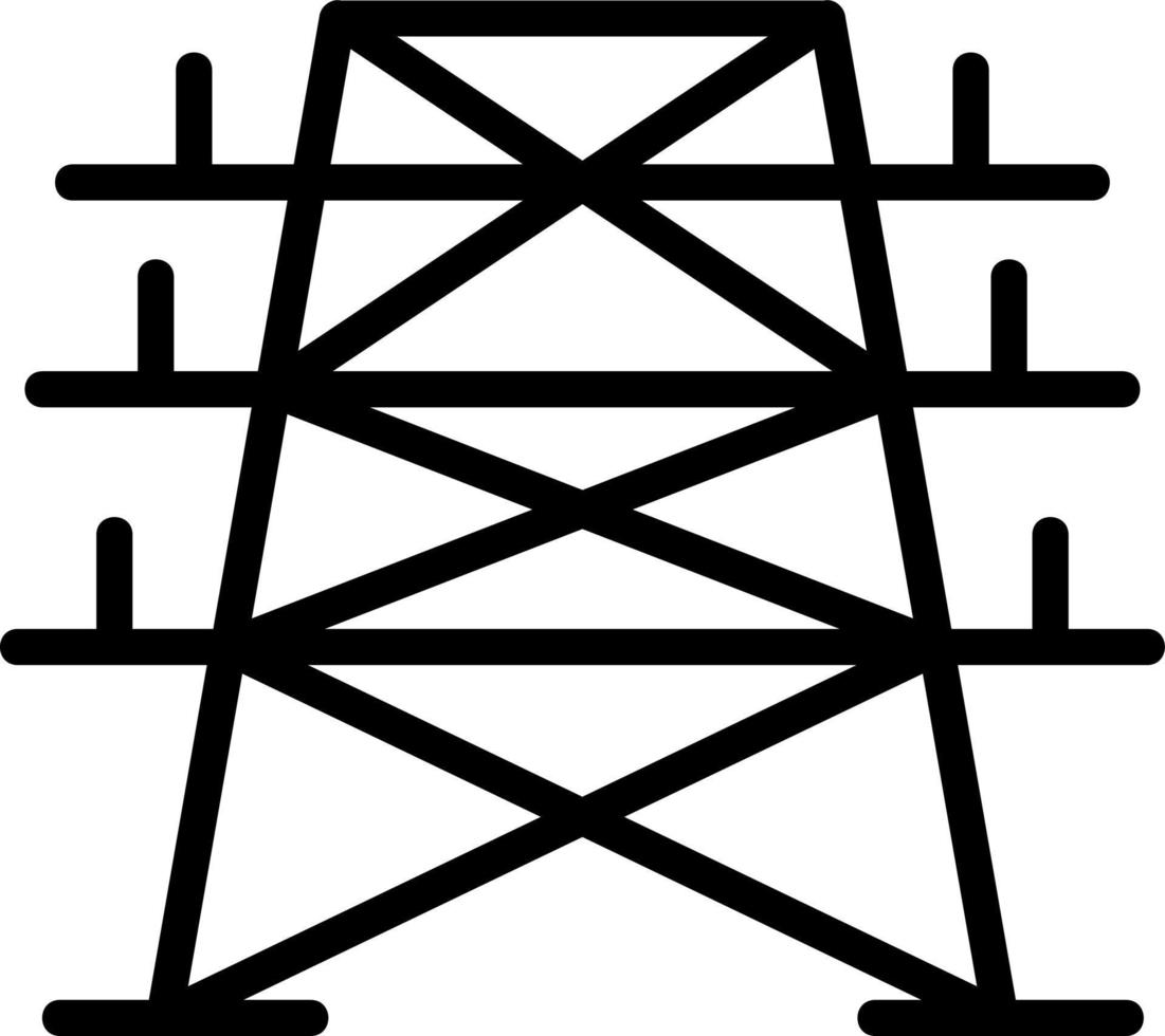 conception d'icône de vecteur de tour électrique