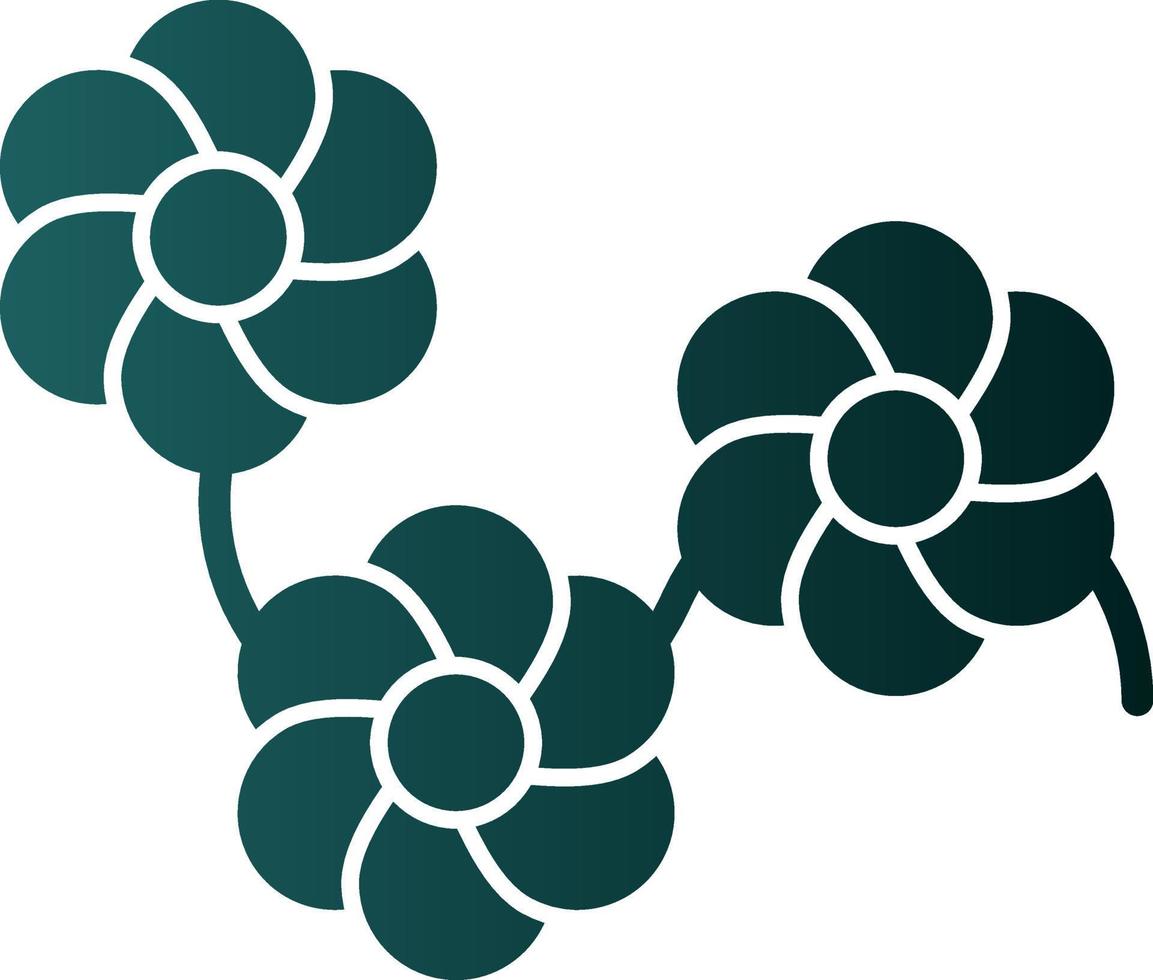 conception d'icône de vecteur de fleurs