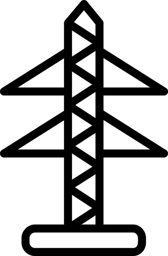 conception d'icône de vecteur de tour électrique