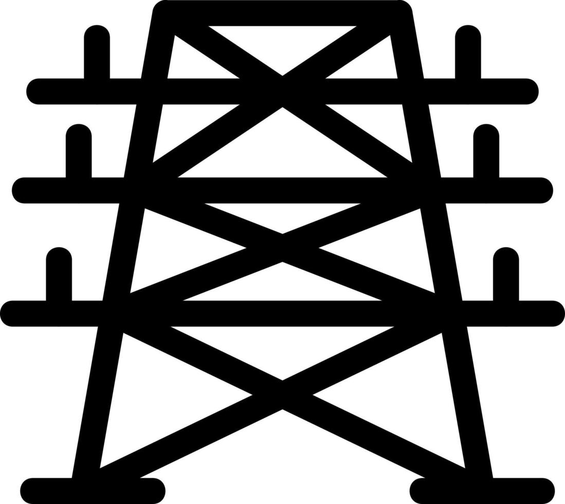 conception d'icône de vecteur de tour électrique