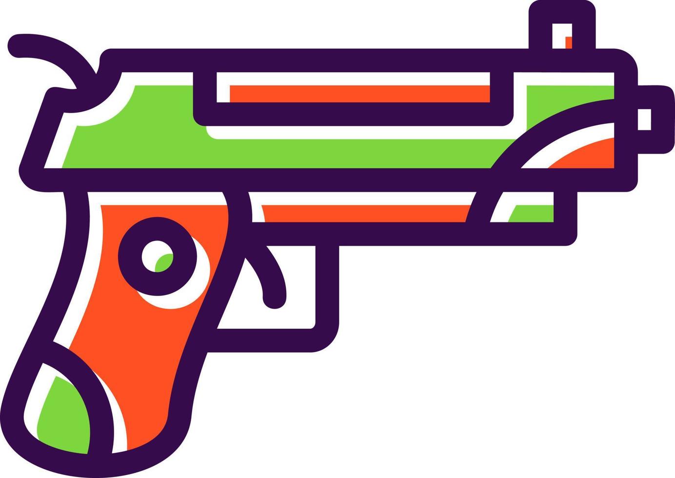 conception d'icônes vectorielles d'armes à feu vecteur