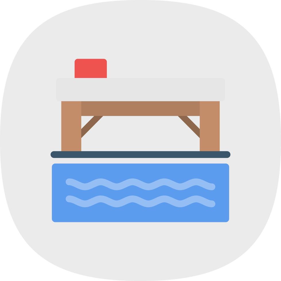 conception d'icône de vecteur de piscine de massage