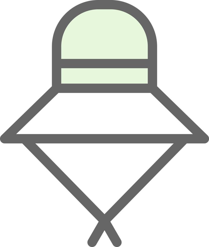conception d'icône de vecteur de chapeau de soleil