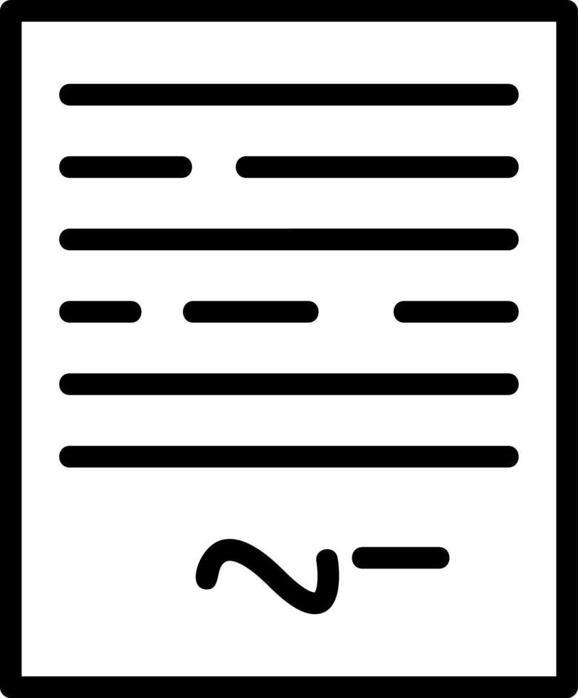 conception d'icône de vecteur de signature