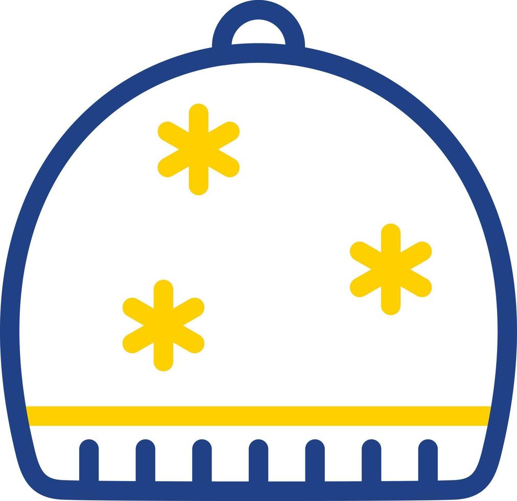 conception d'icône de vecteur de bonnet d'hiver