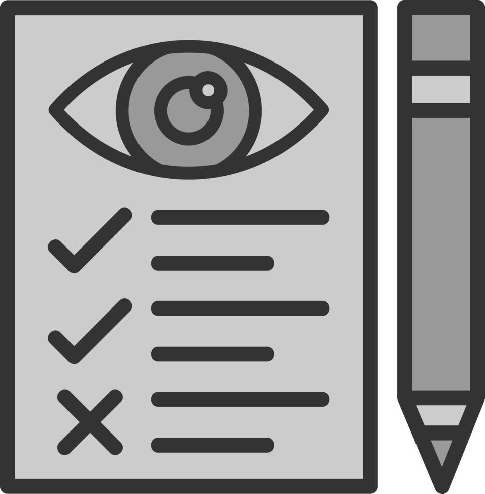 conception d'icône de vecteur de test oculaire