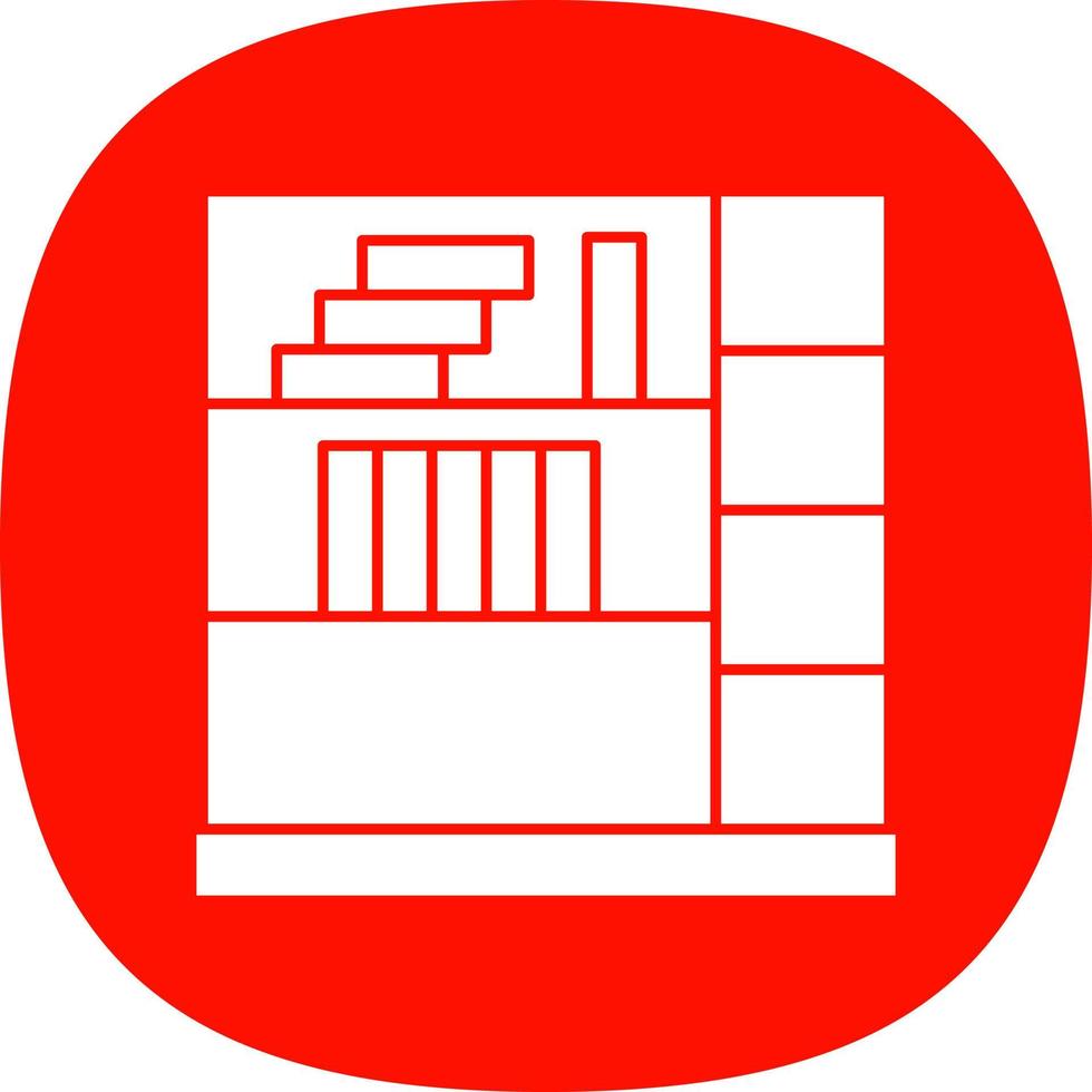 conception d'icônes vectorielles étagères vecteur