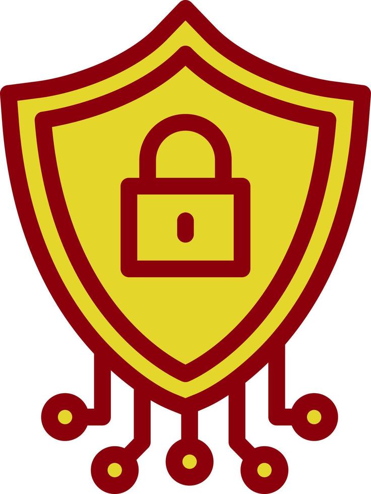 conception d'icône de vecteur de cybersécurité