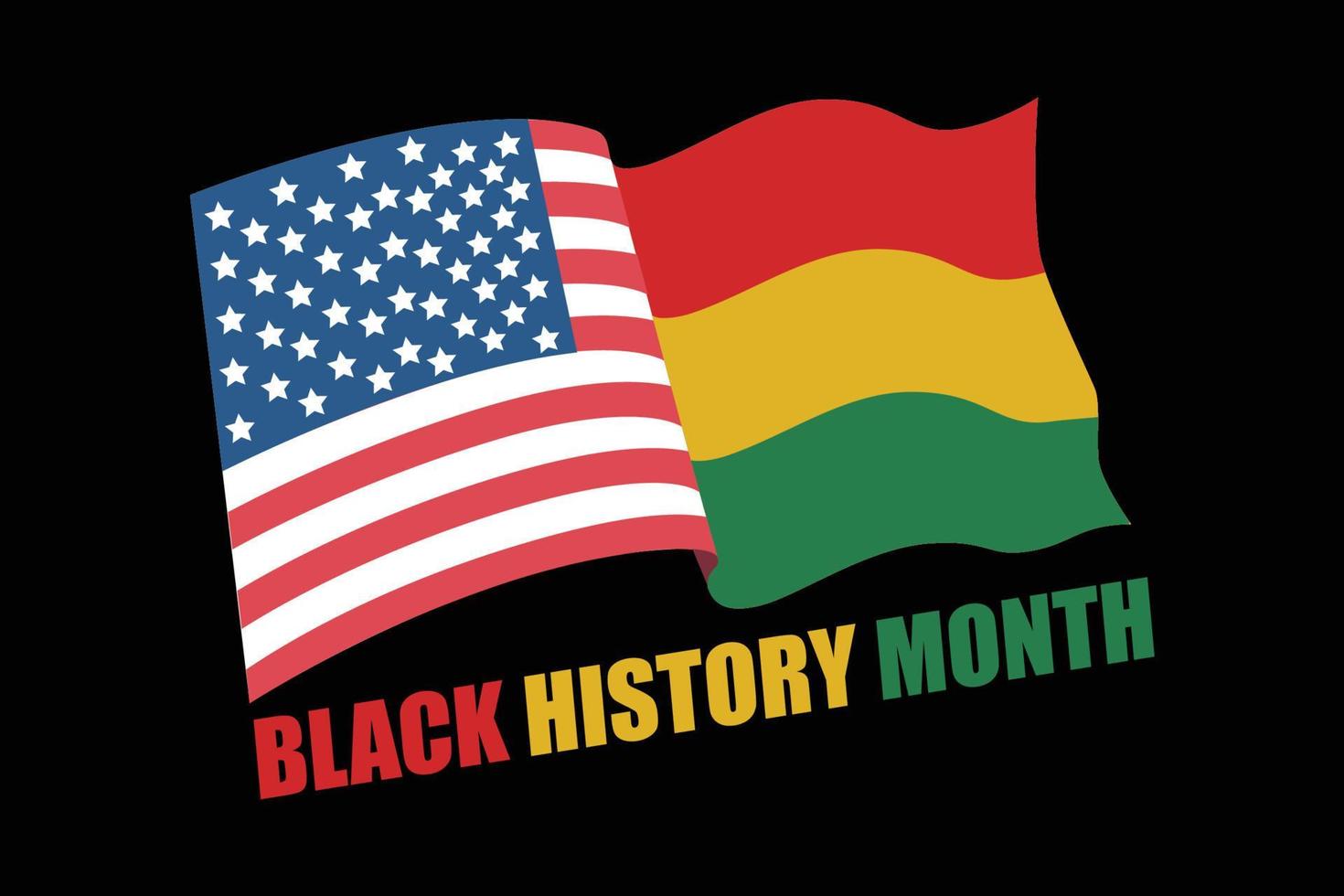 le mois de l'histoire noire. histoire afro-américaine. célébrée annuellement. en février aux états-unis et au canada. en octobre en Grande-Bretagne. vecteur