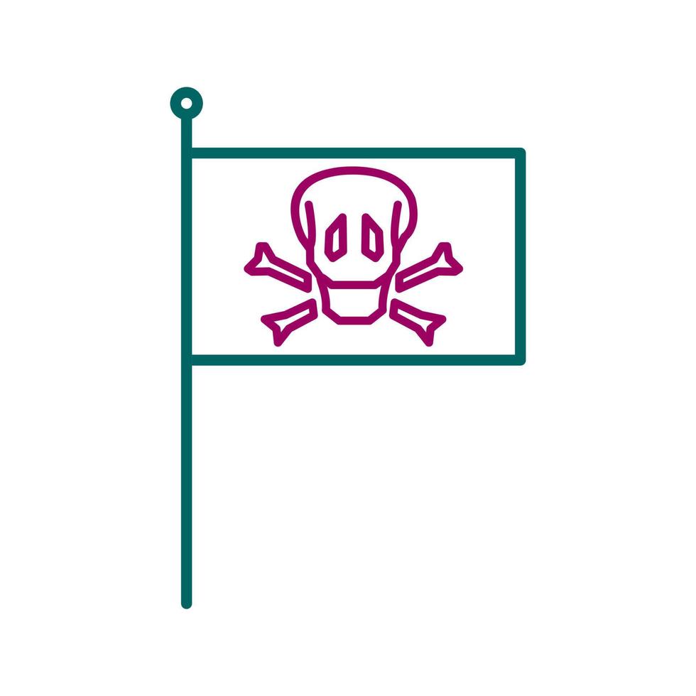 icône de vecteur de drapeau pirate