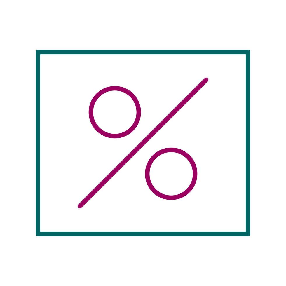 icône de vecteur de pourcentage