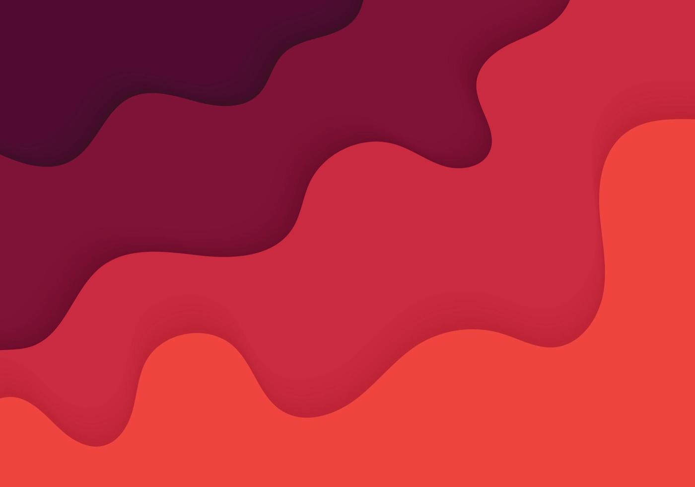 motif abstrait dégradé rouge et magenta ondulé avec motif découpé en papier et ombre. conception superposée pour l'arrière-plan de la couverture. vecteur
